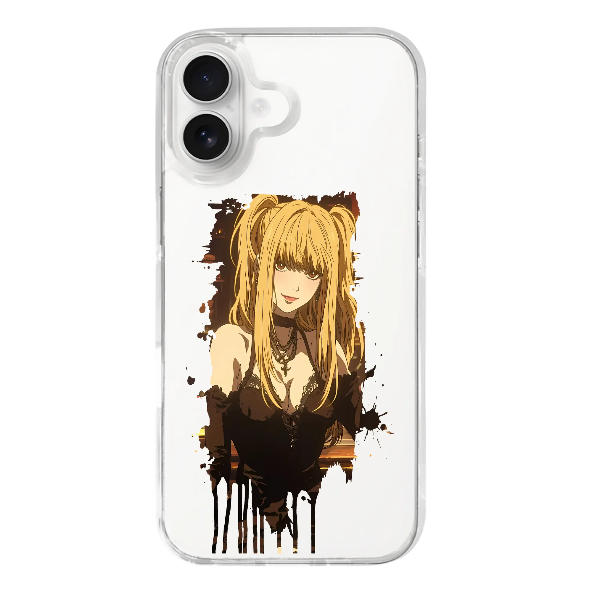 デスノート グッズ,弥海砂 - iPhone 17シリーズ 透明スマホケース – 薄型・耐衝撃・精密フィット保護カバー